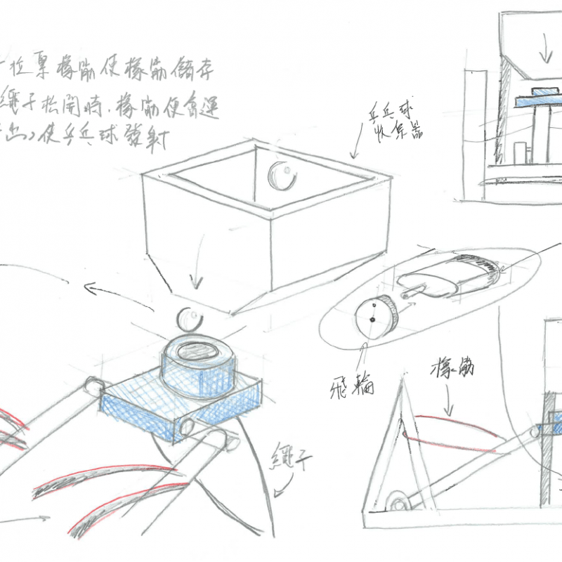 一部提升訓練效能的乒乓球自動發球裝置